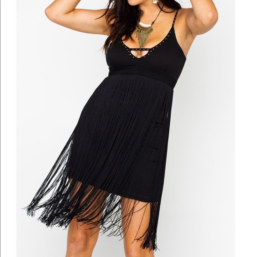 Idyllwind Midnight Dancer Fringe Dress XS NWT